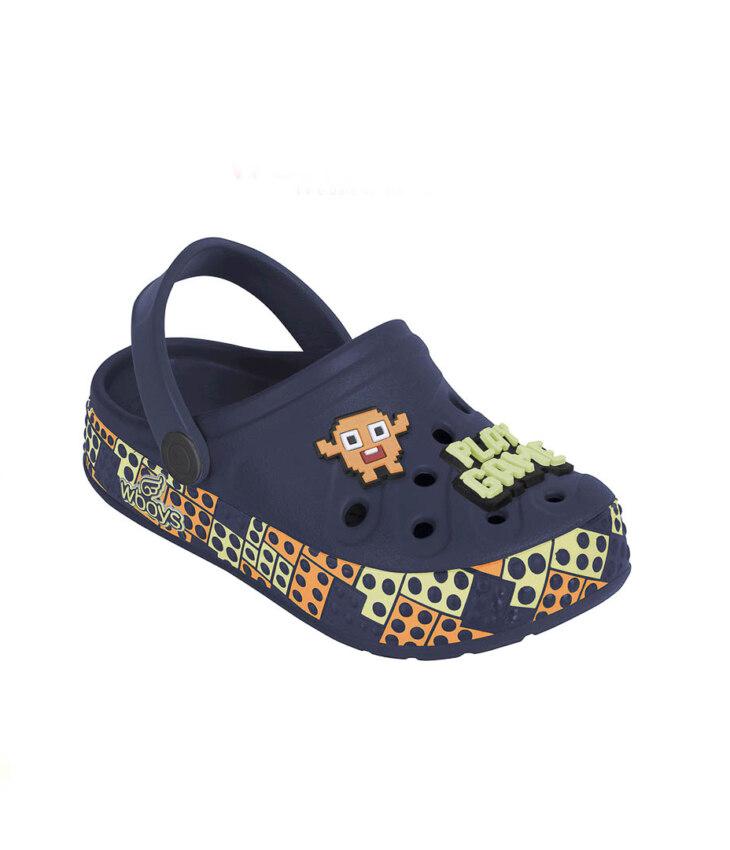 Babuche Infantil Masculino WorldColors Pac Man Fernanda ramos kids