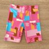 fernandaramoskids com br Bermuda Tradicional Infantil Feminina Estampa Fundo Rosa 2