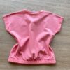 fernandaramoskids com br Blusa Cropped Infantil Feminino Manga Curta com Elástico Rosa 2