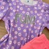 fernandaramoskids com br Blusa Cropped Infantil Feminino Manga Princesa Estampa Floral Lilás 2