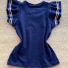 fernandaramoskids com br Blusa Infantil Feminina Manga Curta com Babado Azul Marinho 2