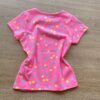 fernandaramoskids com br Blusa Infantil Feminina Manga Curta Estampa Poá Pink Flúor 2