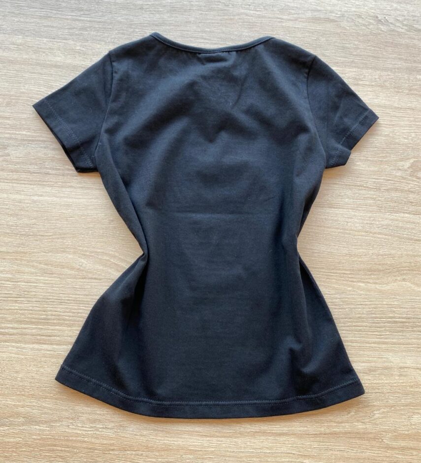 fernandaramoskids com br Blusa Infantil Feminina Manga Curta Estampa You Look So Good Preta 2