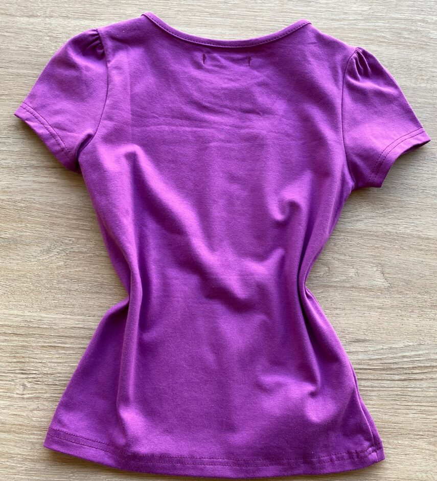 fernandaramoskids com br Blusa Infantil Feminina Manga Curta Tradicional Fúcsia 2