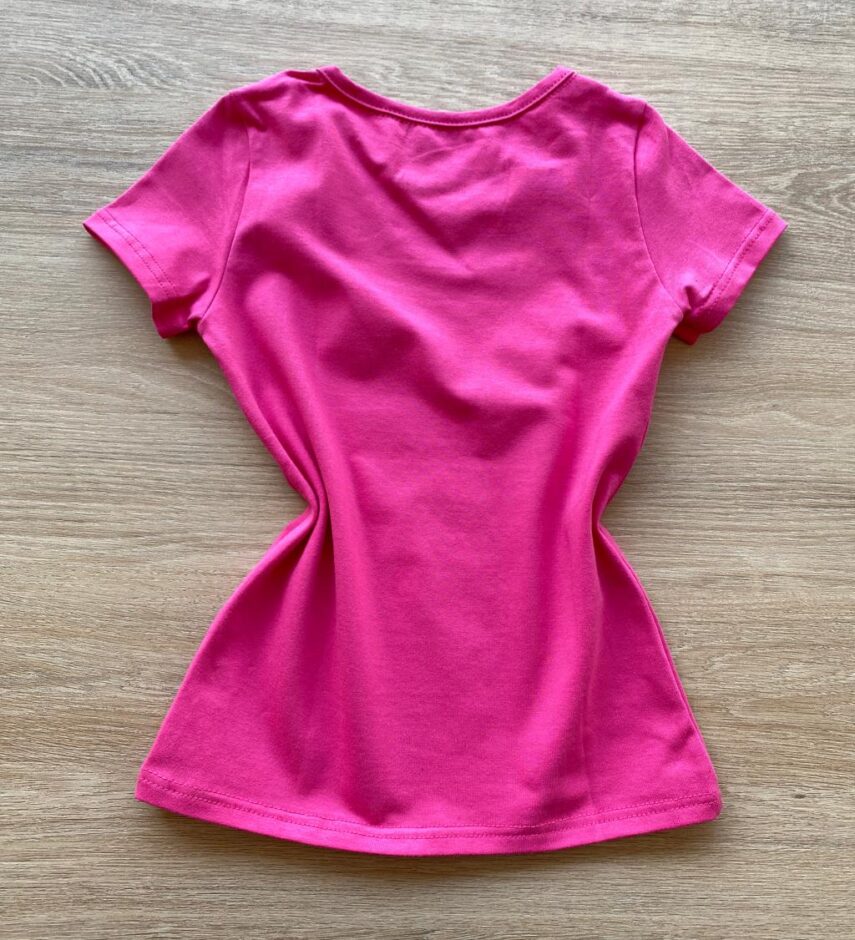 fernandaramoskids com br Blusa Infantil Feminina Manga Curta Tradicional Pink 2