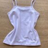 fernandaramoskids com br Blusa Regata Infantil Feminina Básica Justa Branca 2