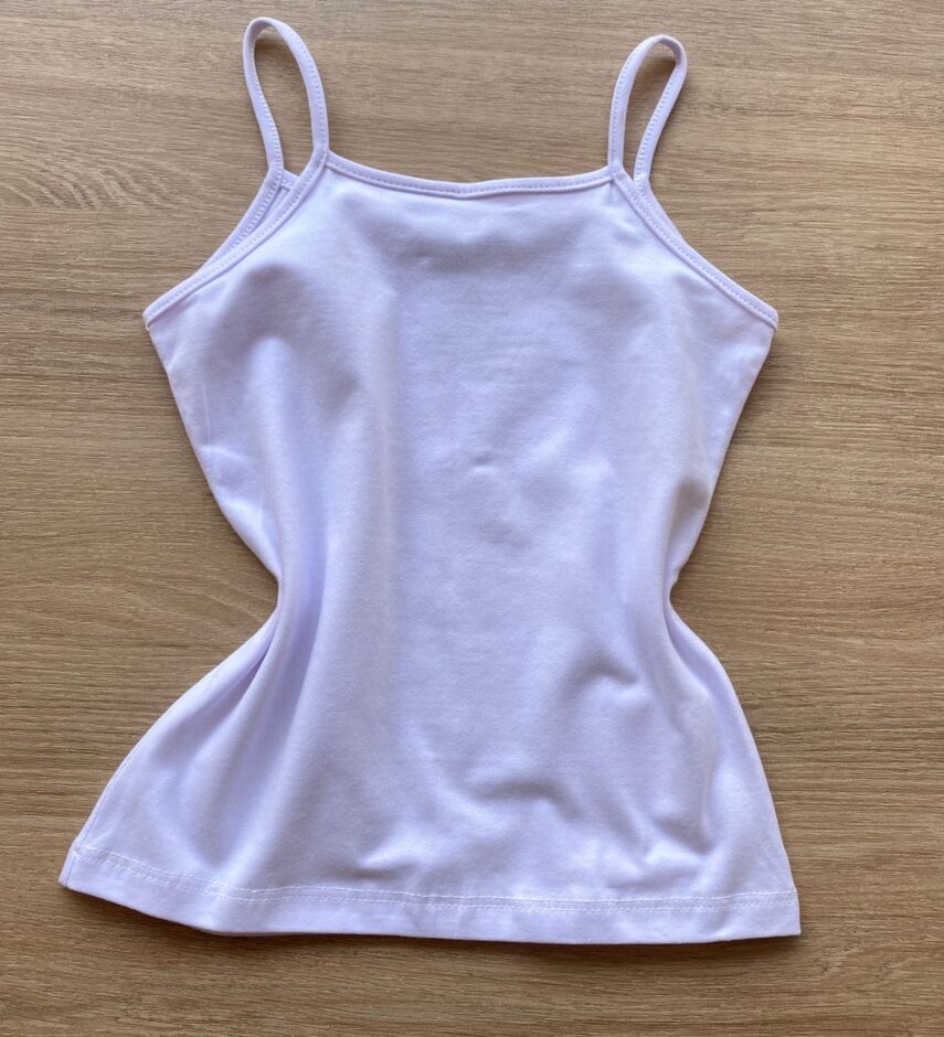 fernandaramoskids com br Blusa Regata Infantil Feminina Básica Justa Branca 2