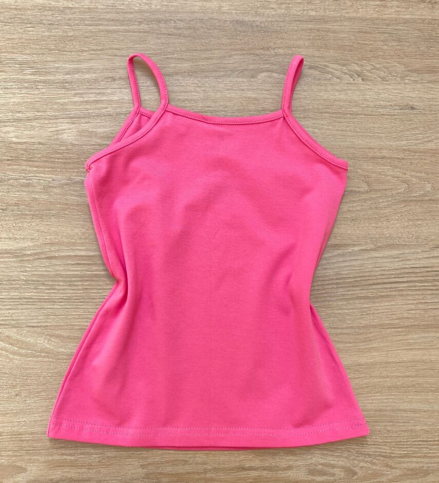 fernandaramoskids com br Blusa Regata Infantil Feminina Básica Justa Rosa 2