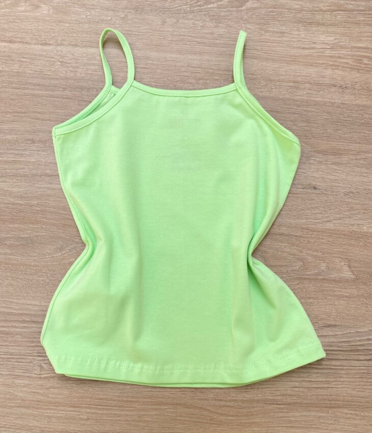 fernandaramoskids com br Blusa Regata Infantil Feminina Básica Justa Verde 2