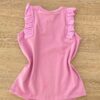 fernandaramoskids com br Blusa Regata Infantil Feminina com Detalhe Rosa 2