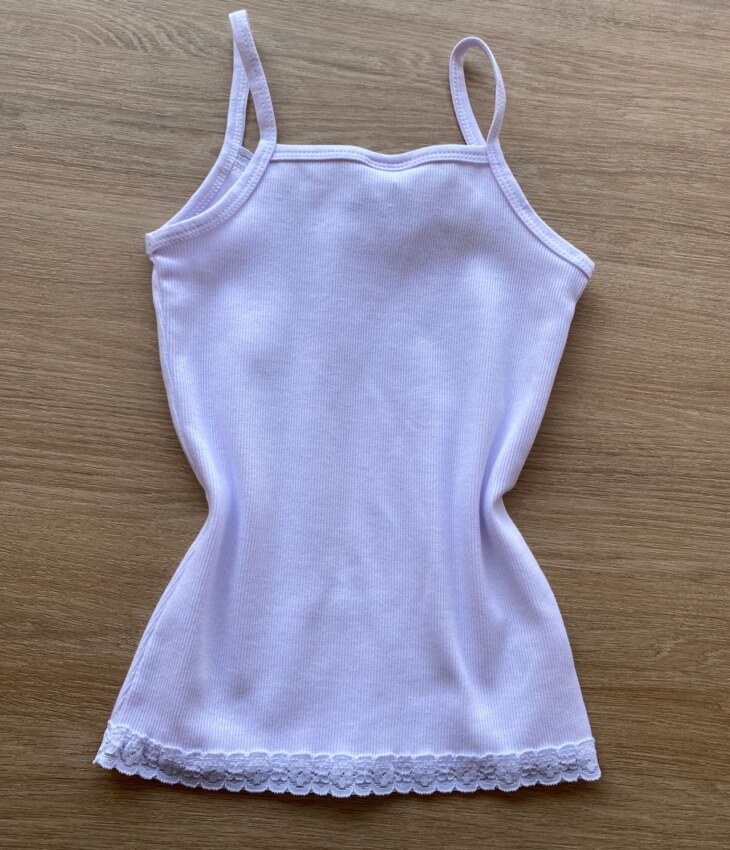 fernandaramoskids com br Blusa Regata Infantil Feminina Detalhe em Renda Branca 3