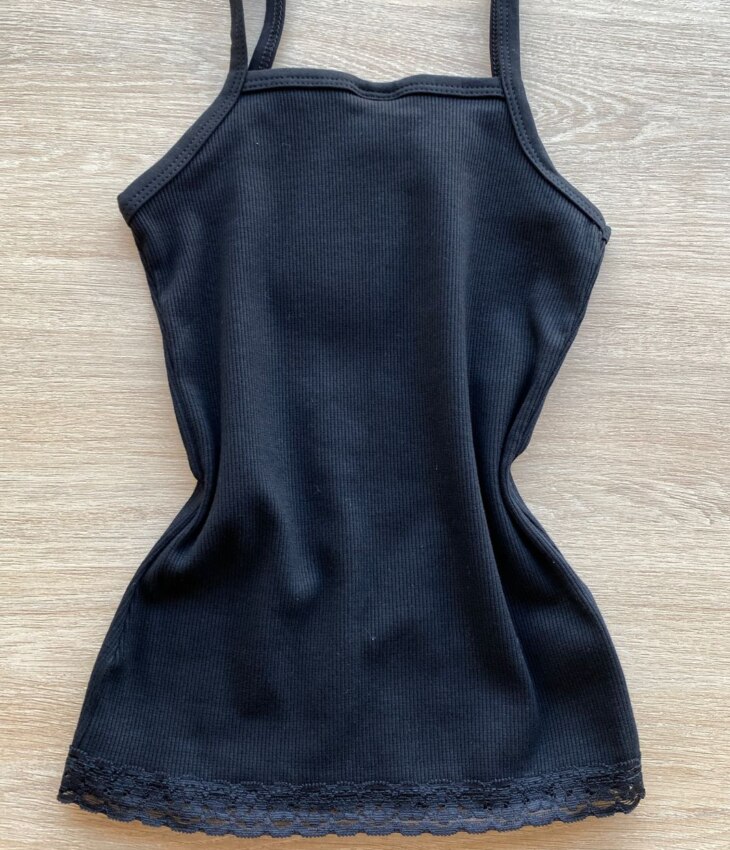 fernandaramoskids com br Blusa Regata Infantil Feminina Detalhe em Renda Preta 2