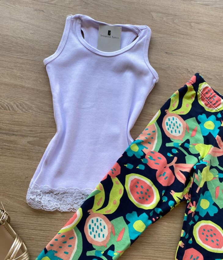 fernandaramoskids com br Blusa Regata Infantil Feminina Tradicional Detalhe em Renda Branca 1