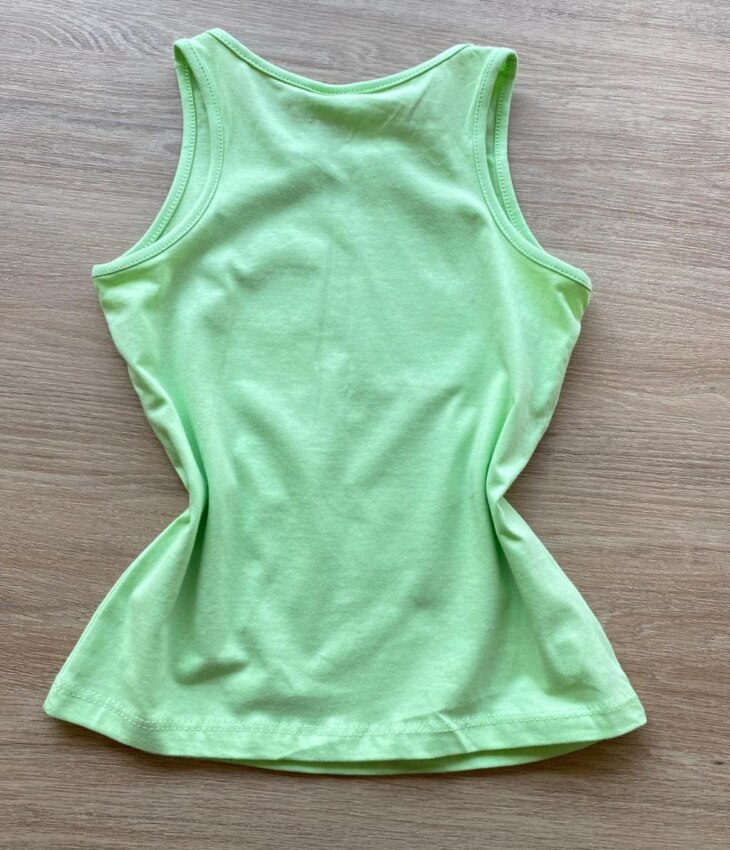 fernandaramoskids com br Blusa Regata Infantil Feminina Tradicional Estampada Verde 2
