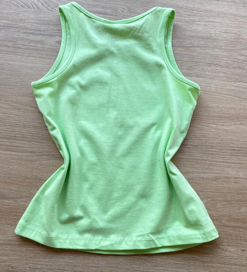 fernandaramoskids com br Blusa Regata Infantil Feminina Tradicional Estampada Verde 2