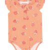 fernandaramoskids com br Body Infantil Feminino Estampa de Frutinhas Laranja 1