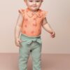 Body Infantil Feminino Estampa de Frutinhas Laranja Fernanda Ramos Kids