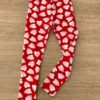 fernandaramoskids com br Calça Legging Infantil Feminina Estampa Corações Fundo Vermelho 1