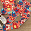 fernandaramoskids com br Calça Legging Infantil Feminina Estampa Floral Fundo Rosa 1