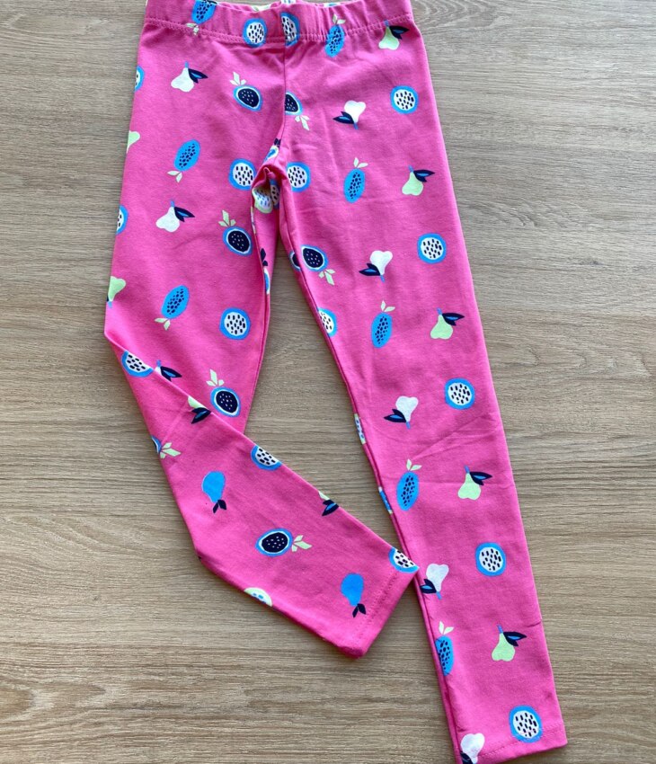 fernandaramoskids com br Calça Legging Infantil Feminina Estampa Frutinhas Rosa 1