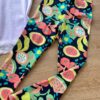 fernandaramoskids com br Calça Legging Infantil Feminina Estampada Fundo Azul Marinho 1
