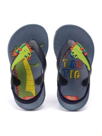 Chinelo Infantil Masculino Jacaré Azul Marinho Fernanda Ramos Kids