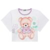 fernandaramoskids com br Conjunto Infantil Feminino Blusa Boxy Over e Short Verde 2