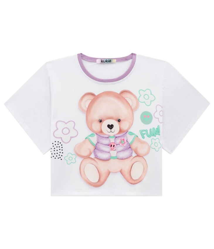 fernandaramoskids com br Conjunto Infantil Feminino Blusa Boxy Over e Short Verde 2