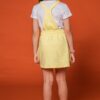 fernandaramoskids com br Conjunto Infantil Feminino Blusa Branca, Salopete Amarela e Bolsinha 3