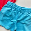 fernandaramoskids com br Conjunto Infantil Feminino Blusa com Estampa Rosa Escuro Short Azul 3