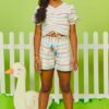 fernandaramoskids com br Conjunto Infantil Feminino Blusa Cropped Amarração e Short 1