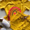 fernandaramoskids com br Conjunto Infantil Feminino Blusa Cropped Arco Iris e Short Saia Amarelo 1