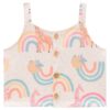 fernandaramoskids com br Conjunto Infantil Feminino Blusa Cropped Calça Pantacourt Estampado 1