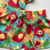 fernandaramoskids com br Conjunto Infantil Feminino Blusa Cropped e Short Estampa Floral 1