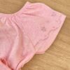 fernandaramoskids com br Conjunto Infantil Feminino Blusa Cropped e Short Saia Rosa 3