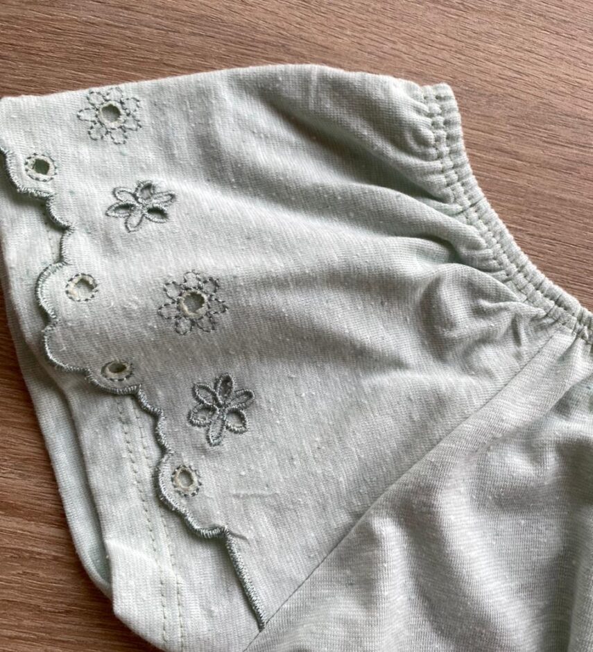 fernandaramoskids com br Conjunto Infantil Feminino Blusa Cropped Short Saia Verde Água 2