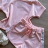fernandaramoskids com br Conjunto Infantil Feminino Blusa Cropped Short You Can 2