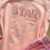 fernandaramoskids com br Conjunto Infantil Feminino Blusa e Short Saia com Tule Salmão 2