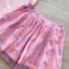 fernandaramoskids com br Conjunto Infantil Feminino Blusa e Short Saia com Tule Salmão 3