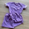 fernandaramoskids com br Conjunto Infantil Feminino Blusa Manga Curta Coelho e Short Lilás 3