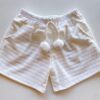 fernandaramoskids com br Conjunto Infantil Feminino Blusa Manga Curta Love e Short Branco 3