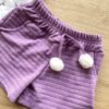 fernandaramoskids com br Conjunto Infantil Feminino Blusa Manga Curta Short Lilás 1