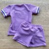 fernandaramoskids com br Conjunto Infantil Feminino Blusa Manga Curta Short Lilás 4