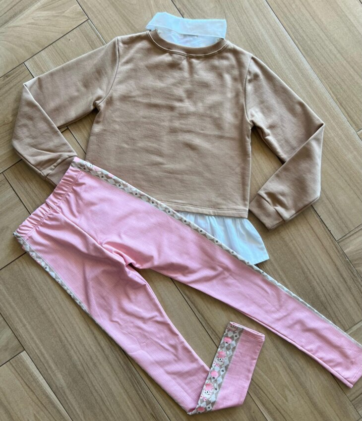 Conjunto Infantil Feminino Blusão e Legging Fernanda Ramos Kids