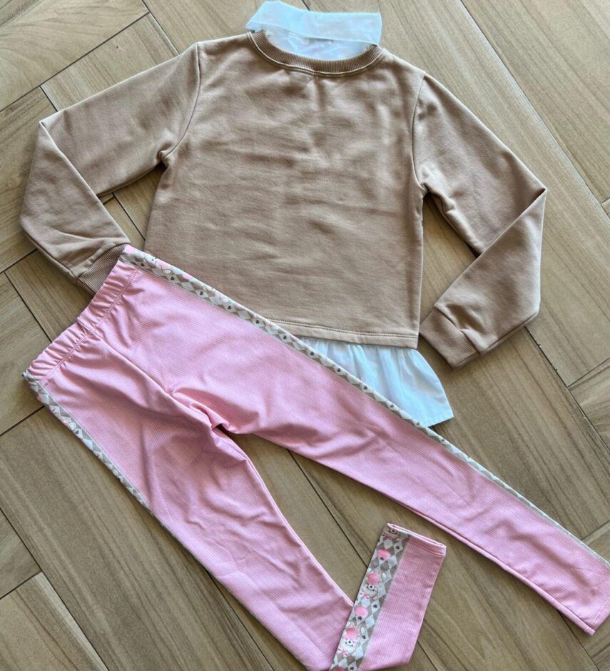 Conjunto Infantil Feminino Blusão e Legging Fernanda Ramos Kids
