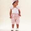 Conjunto Infantil Feminino Body Laço Short Coração Fernanda ramos kids