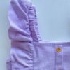 fernandaramoskids com br Conjunto Infantil Feminino Cropped com Babado e Short Lilás 2