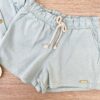 fernandaramoskids com br Conjunto Infantil Feminino Cropped com Babado e Short Verde 2