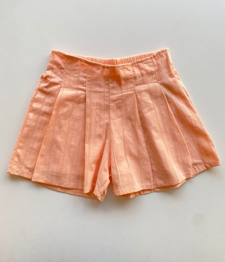 fernandaramoskids com br Conjunto Infantil Feminino Cropped com Detalhe e Short Laranja 3