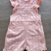 fernandaramoskids com br Conjunto Infantil Feminino Jardineira e Blusa Manga Curta Salmão 4